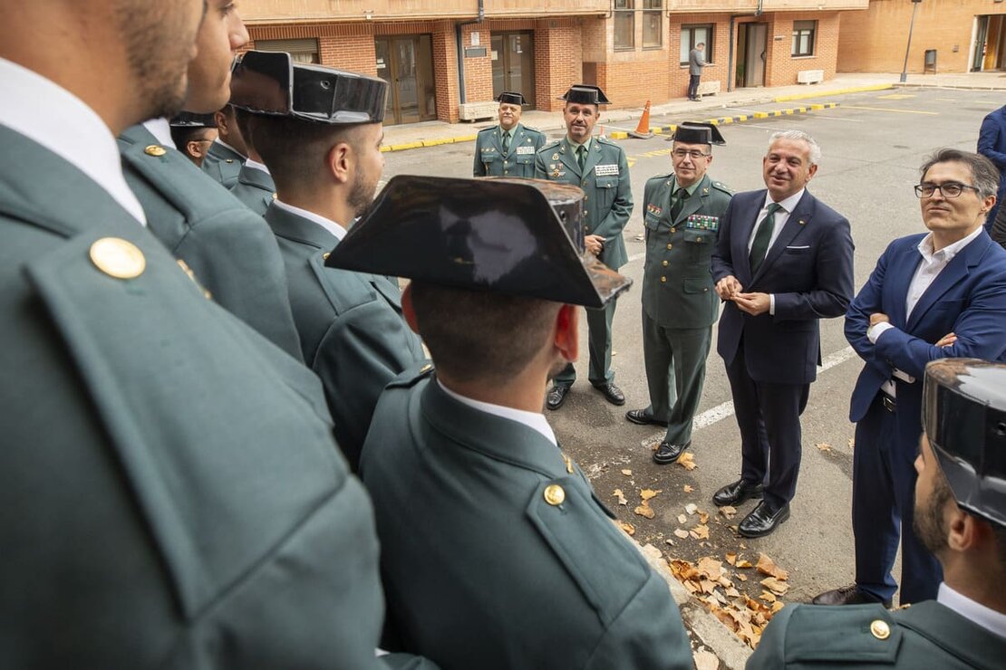 Incorporación de guardias alumnos en prácticas en los cuarteles de Castilla y León. Participa el delegado del Gobierno, Nicanor Sen, y el general jefe de la Zona de Castilla y León de la Guardia Civil, José Ant (3)