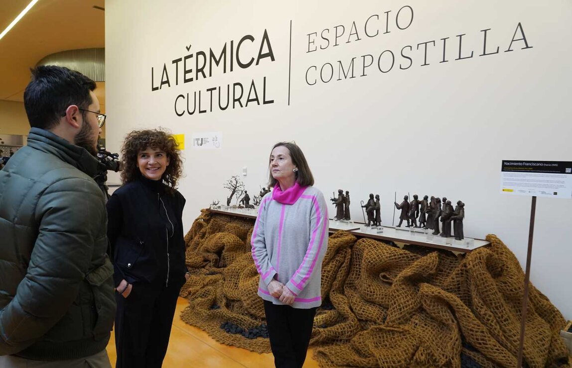 Inauguración del Nacimiento Franciscano del Museo Nacional de Artes Decorativas del autor José Espinós en La Térmica Cultural de Ponferrada. Foto: César Sánchez