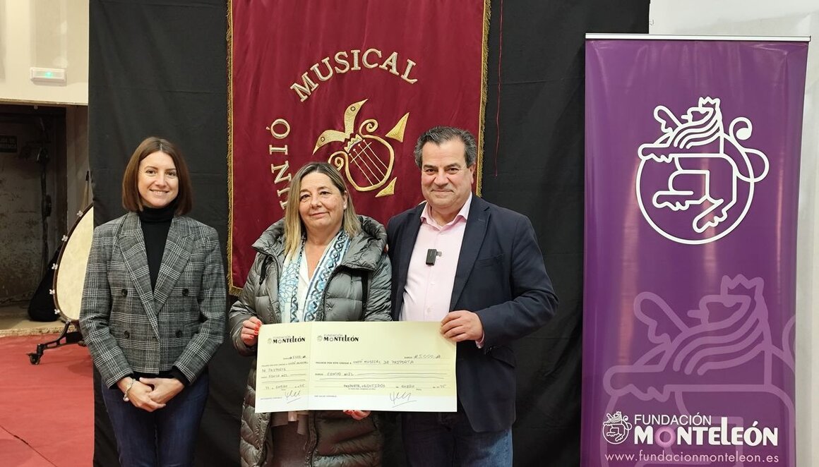 La Unión Musical de Paiporta (Valencia) recibe la recaudación del XIII Festival de Música de Cámara de la Fundación MonteLeón.