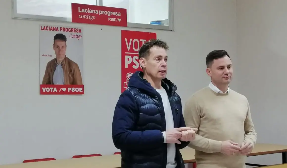 Cendón finaliza su campaña para las primarias del PSOE de León en un acto en Villablino.