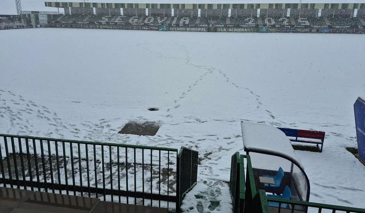 Situación actual del estadio municipal de La Albuera en Segovia. Foto: Gimnástica Segoviana.