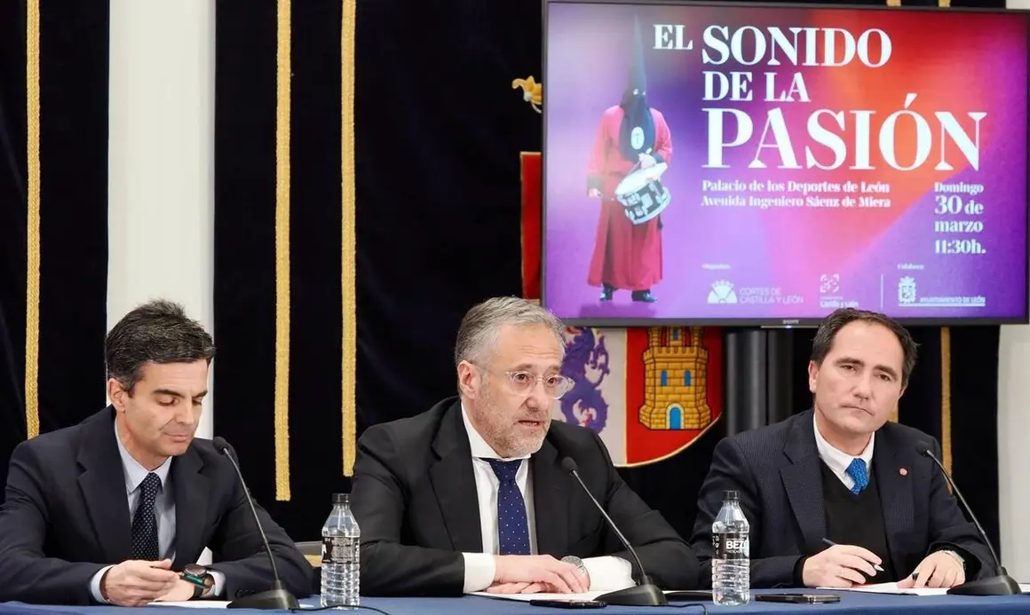 Presentación de la segunda edición del concierto ‘El Sonido de la Pasión’, que se celebrará este año en León.