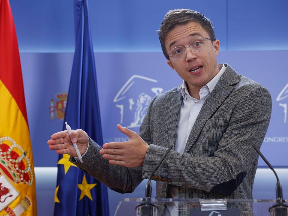 Iñigo Errejón, durante una de sus comparecencias.