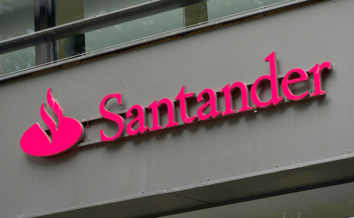 Imagen de una sucursal del Banco Santander.