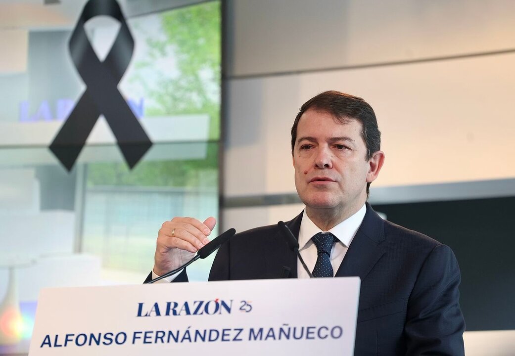 El presidente de la Junta de Castilla y León, durante su participación en el foro de La Razón.