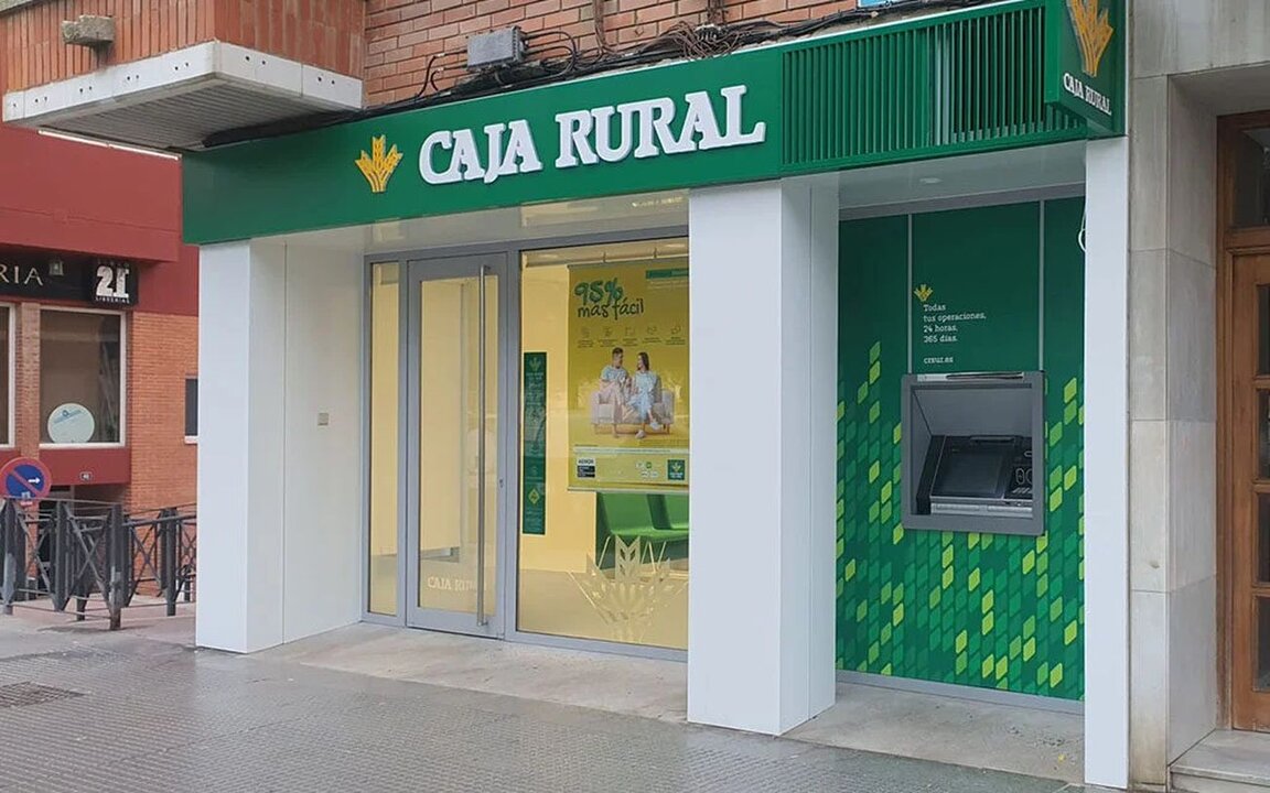 Imagen de una oficina de la entidad financiera Caja Rural.