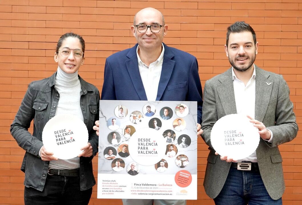 Presentación de la cena benéfica Desde Valencia para Valencia.