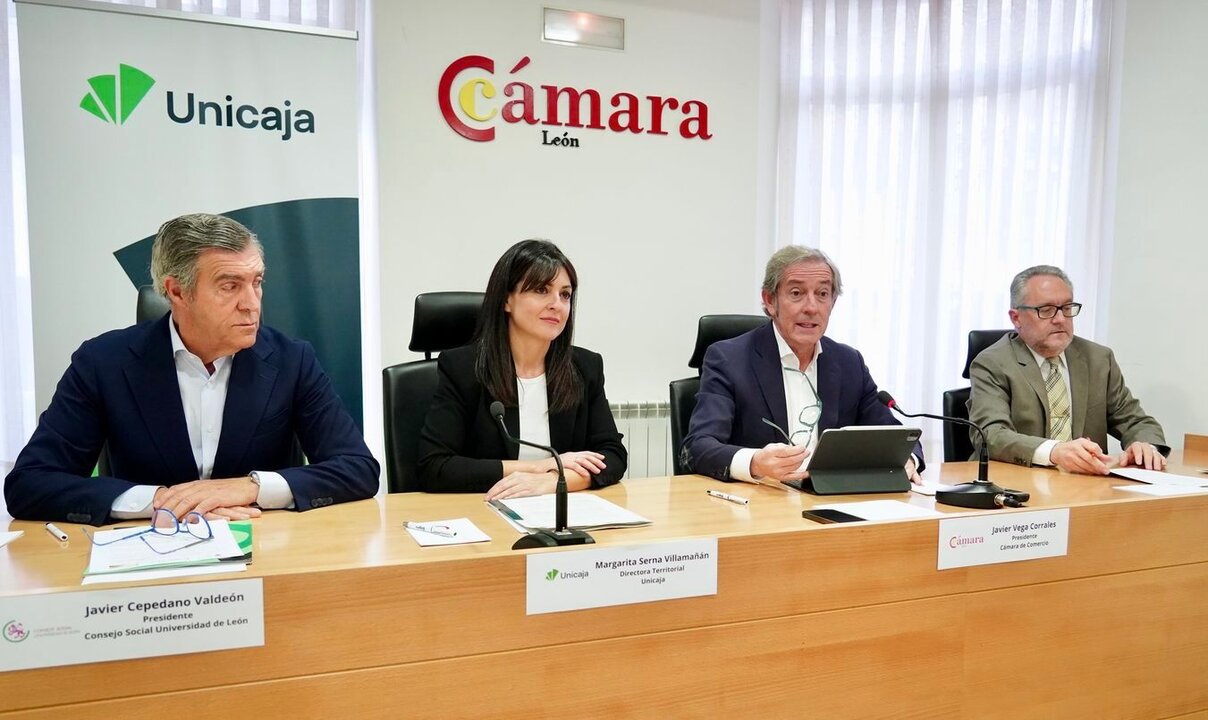 Un instante de la presentación del proyecto en la Cámara de Comercio de León. Foto: Campillo