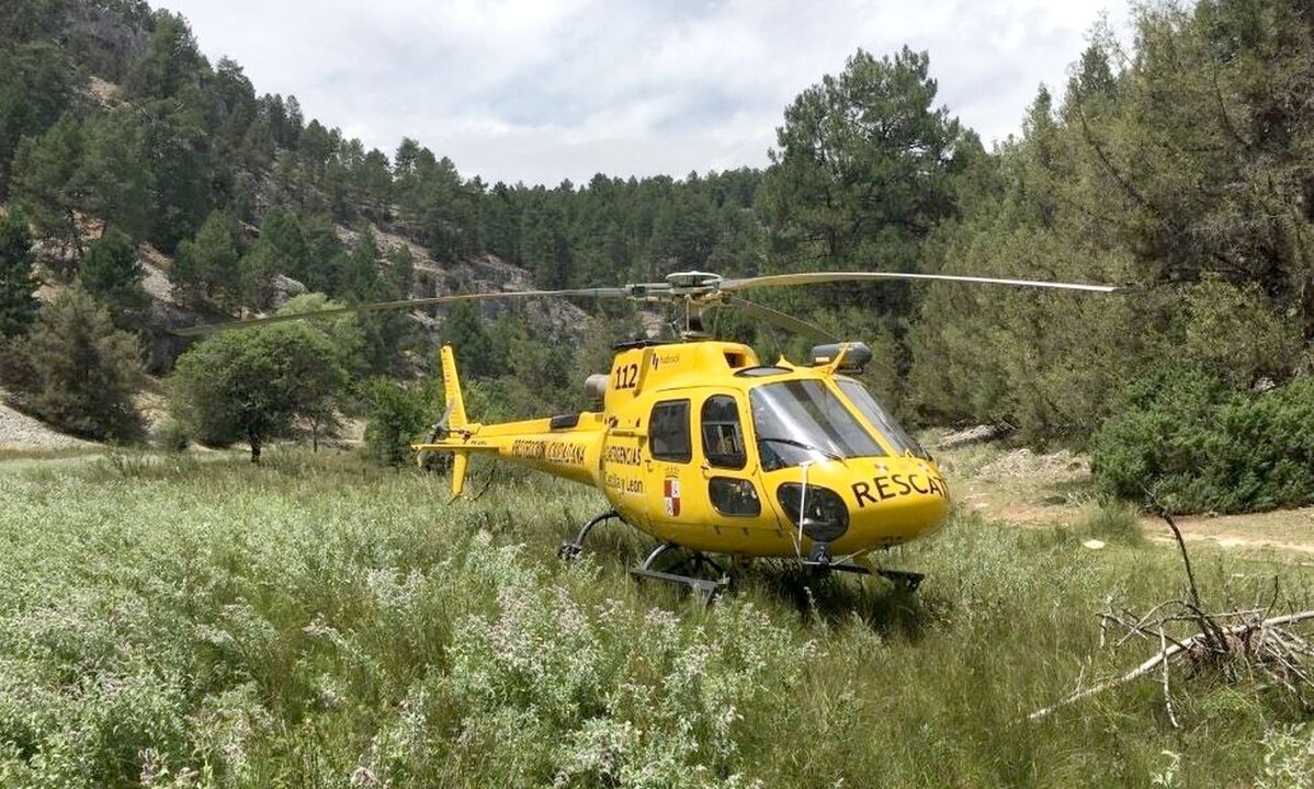 Equipo de rescate de la Junta, participante en las labores de búsqueda de la avioneta accidentada.