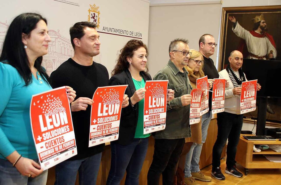 Bajo el lema ‘Más soluciones y menos cuentos’, la cuarta manifestación por el futuro y desarrollo económico y social de León, que reclama un plan de emergencia de inversión pública, se celebrará el domingo 16 de febrero. Foto: Peio García