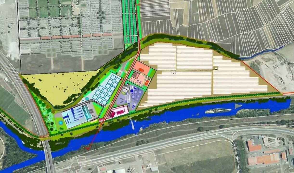 Plano de la planta de Puente Castro  ahora protegida en su desarrollo por la declaración de Proyecto Regional.