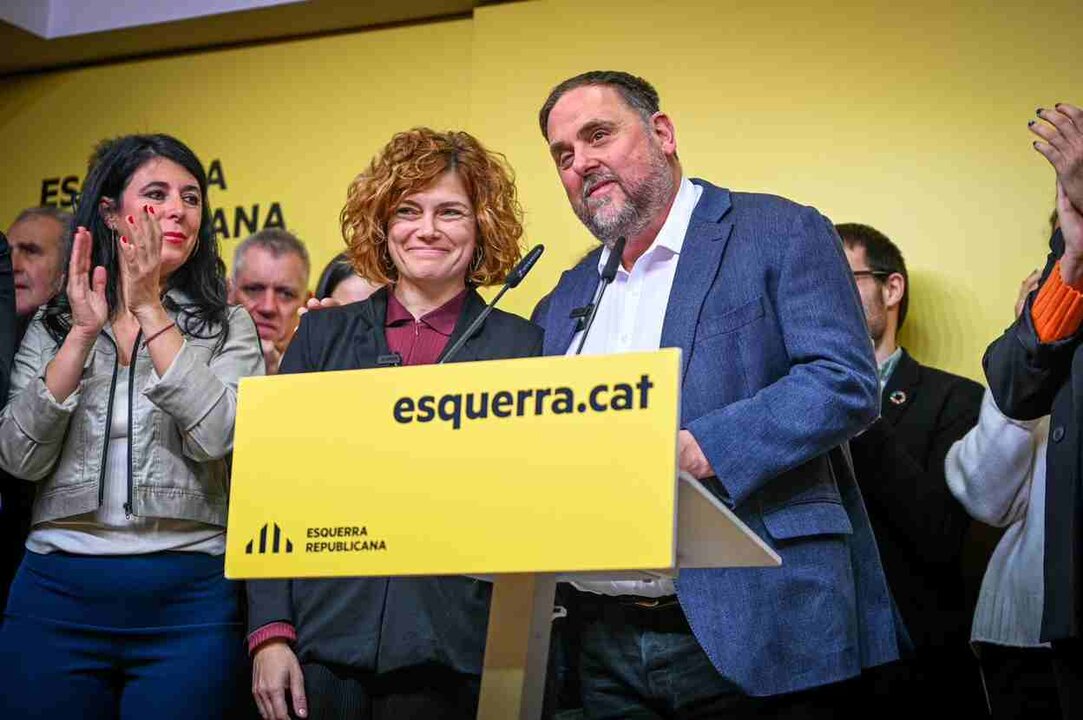 Junqueras, tras su elección al frente de Esquerra.