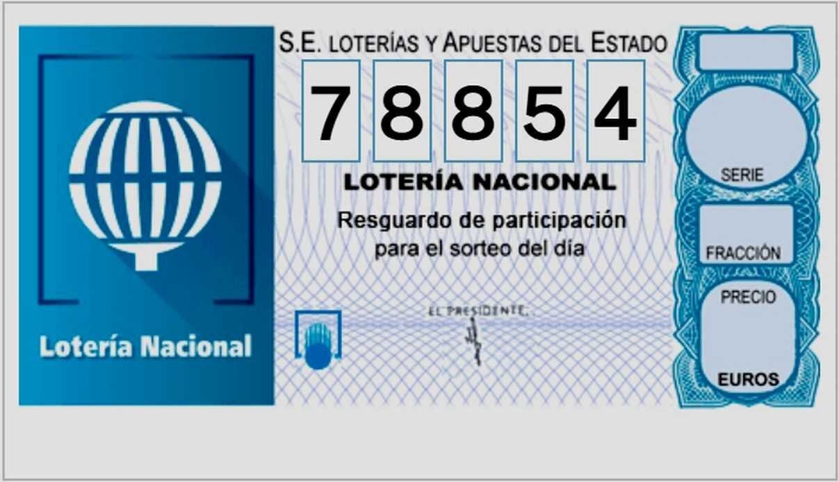 El primer premio de la Lotería Nacional de este jueves dejó 300.000 euros al número en León, gracias al 78.854.