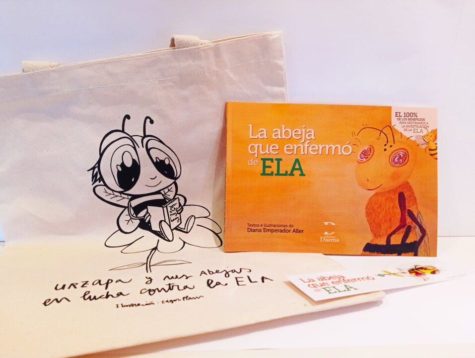 Portada del libro 'La abeja que enfermó de ELA'.