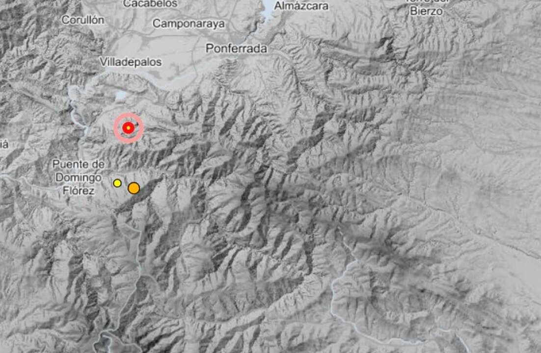 Áreas en la que se han producido los terremotos durante la tarde de este domingo.