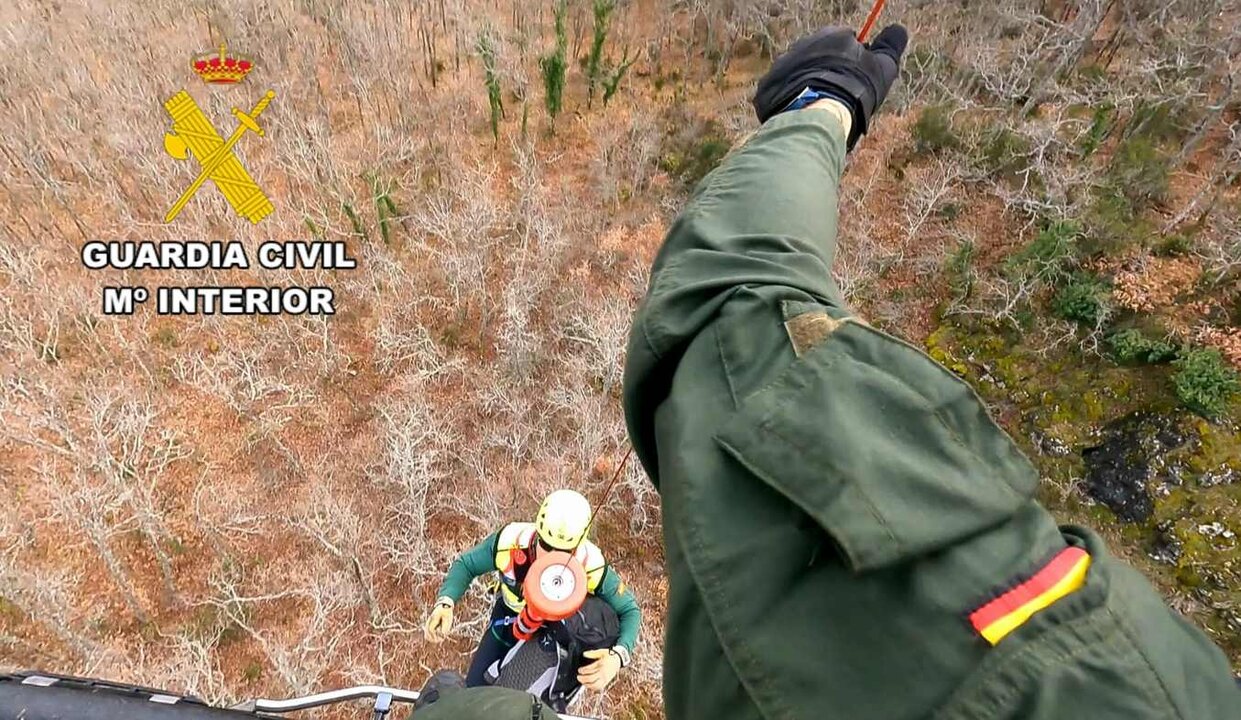 Rescate senderista Pico Fontañan. Guardia Civil