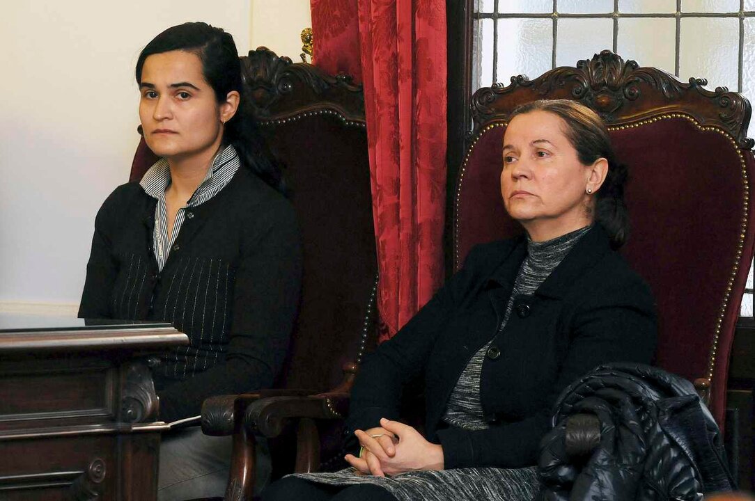 Montserrat González y Triana Martínez, durante una de las sesiones del juicio oral en la Audiencia Provincial de León. En el juicio, nunca mostraron arrepentimiento.