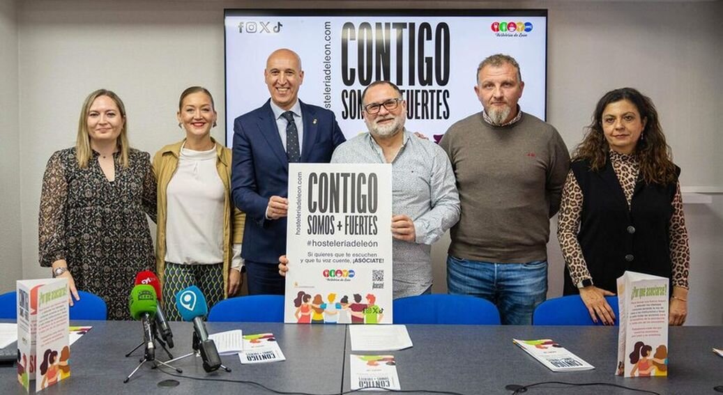 La Asociación de Hostelería y Turismo de León presentó este lunes su nueva campaña de captación de asociados, bajo el lema ‘Contigo Somos + Fuertes’.