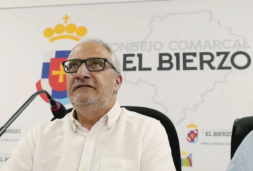 El presidente del Consejo Comarcal del Bierzo, Olegario Ramón. Foto: César Sánchez