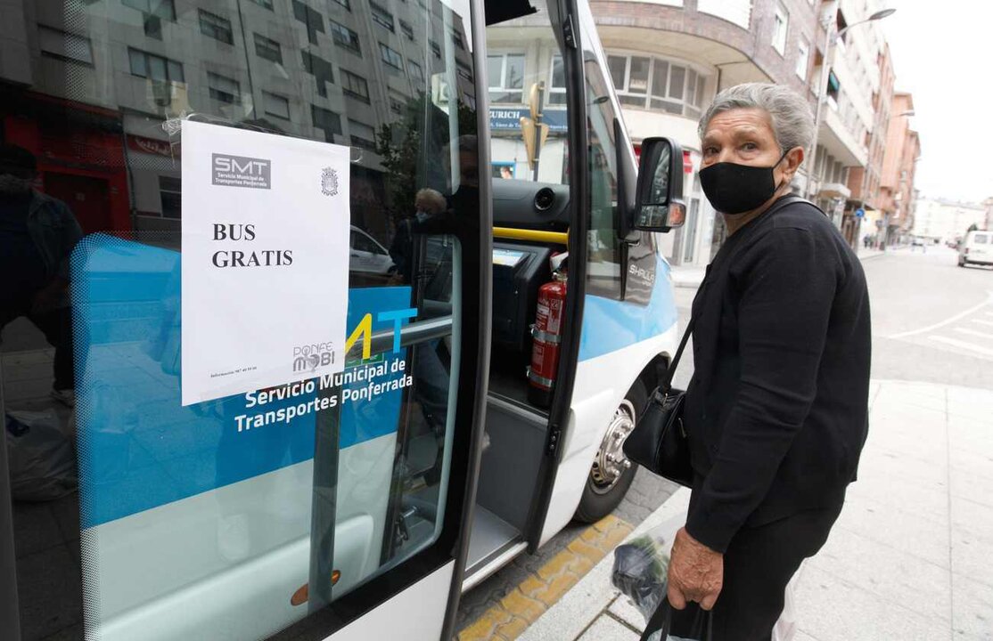 Lunes y martes los autobuses serán gratis en Ponferrada.