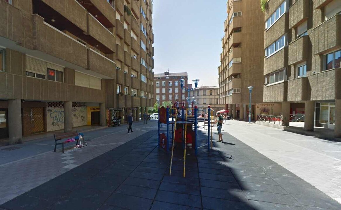 Imagen de Google Maps correspondiente a la Plaza Odón Alonso, cuya reforma se pospone ahora.