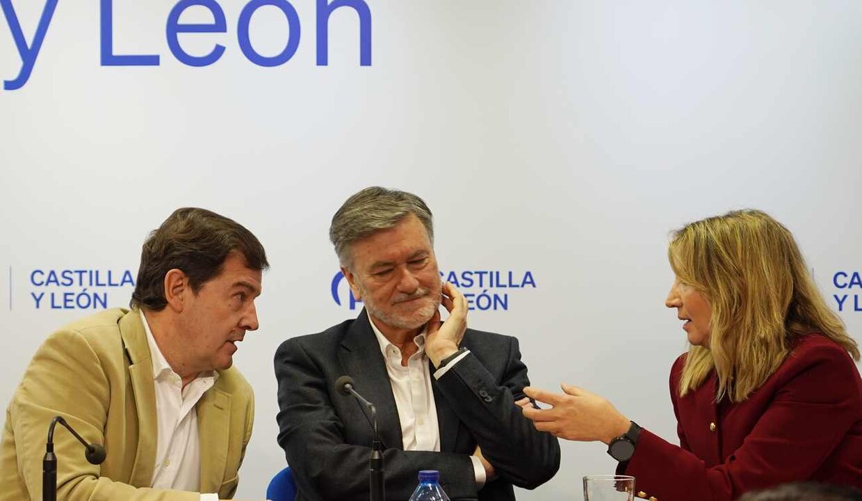 El presidente del Partido Popular de Castilla y León, Alfonso Fernández Mañueco, clausura la Junta Directiva Autonómica del PPCyL.