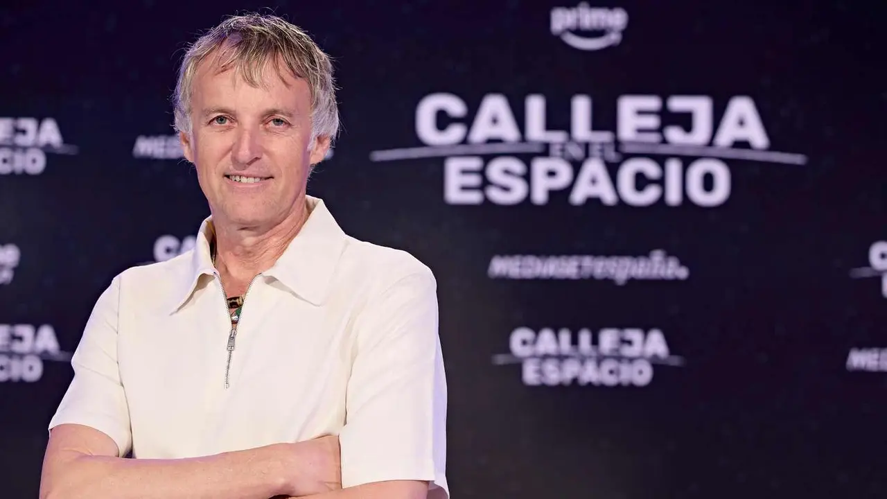 Jesús Calleja, en la presentación de su aventura espacial, la gran apuesta personal y de la cadena Tele5.