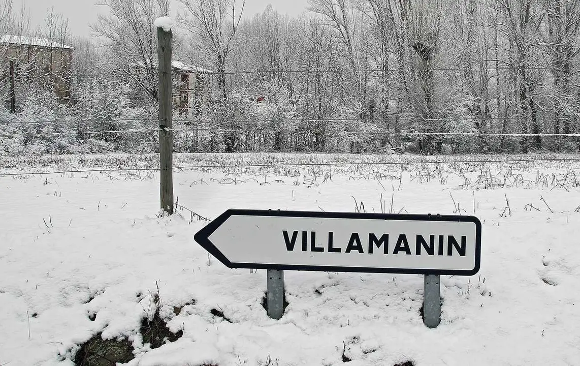 Villamanín, una de las zonas afectadas en nivel amarillo en la provincia de León.