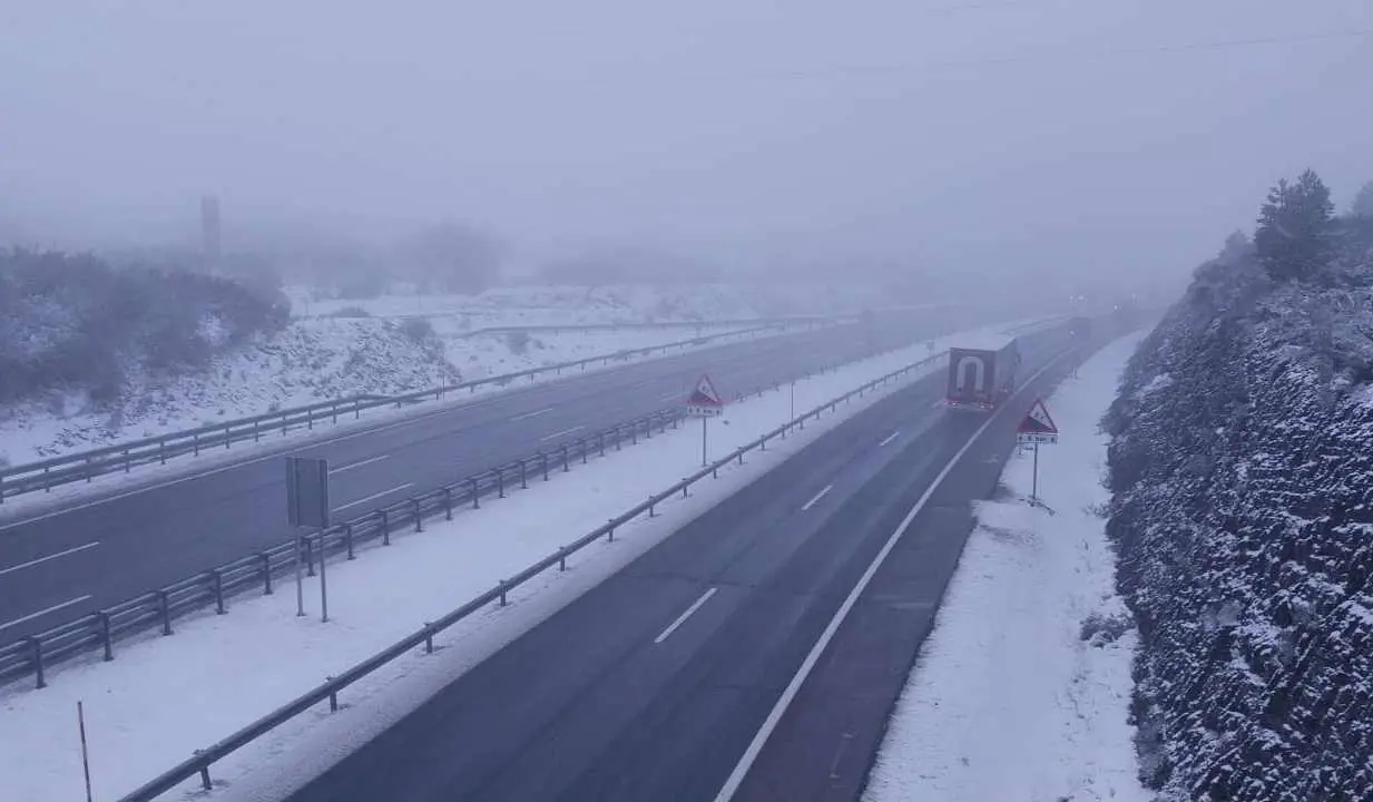 Imagen de El Manzanal, afectado por las nevadas en las últimas horas.