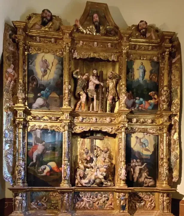 Retablo de la iglesia de Nuestra Señora de Arbás en Gordaliza del Pino.