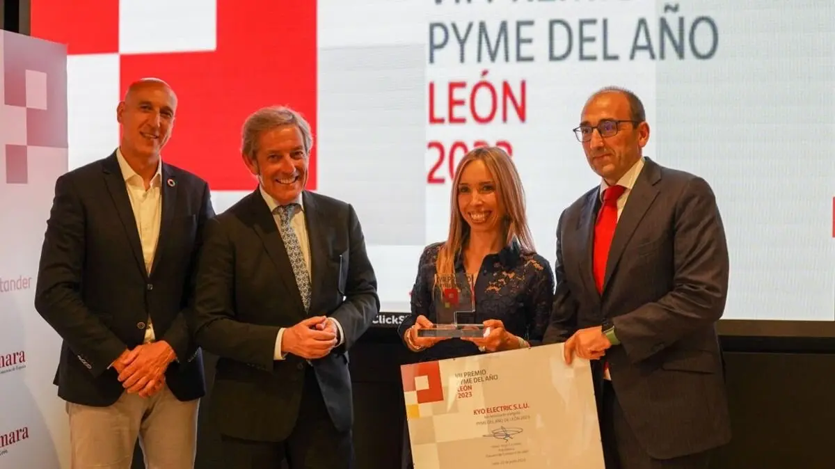 Kyo Electric, premiado con el Pyme del año de León en la edición de 2023.