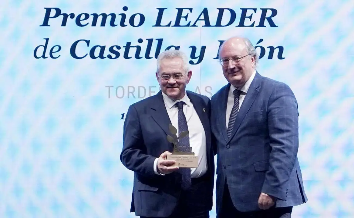 José Miguel Nieto recoge el premio Leader de Castilla y León.