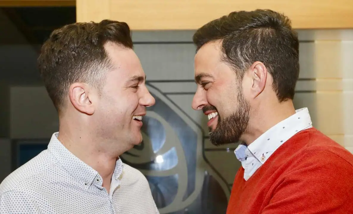 Javier Cendón y Diego Moreno, frente a frente en 2017, cuando el actual secretario provincial se impuso.