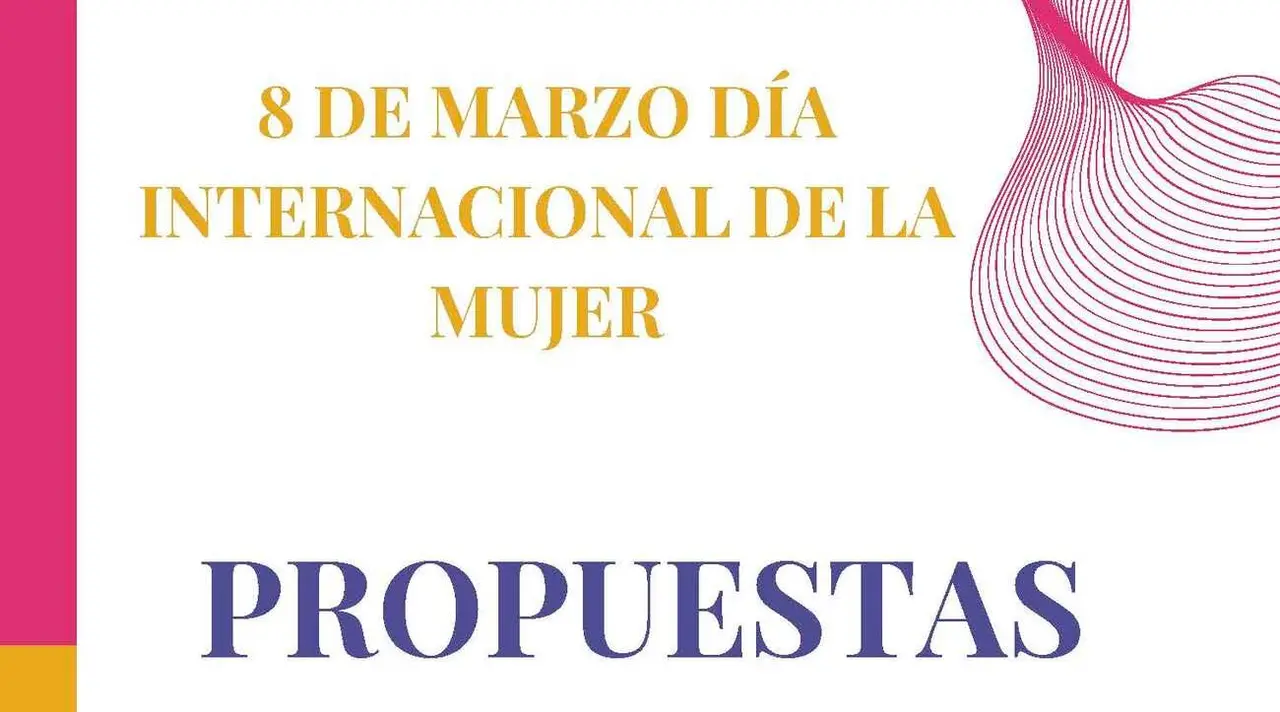 Imagen parcial de la portada de la Guía de propuestas del 8M para municipios.