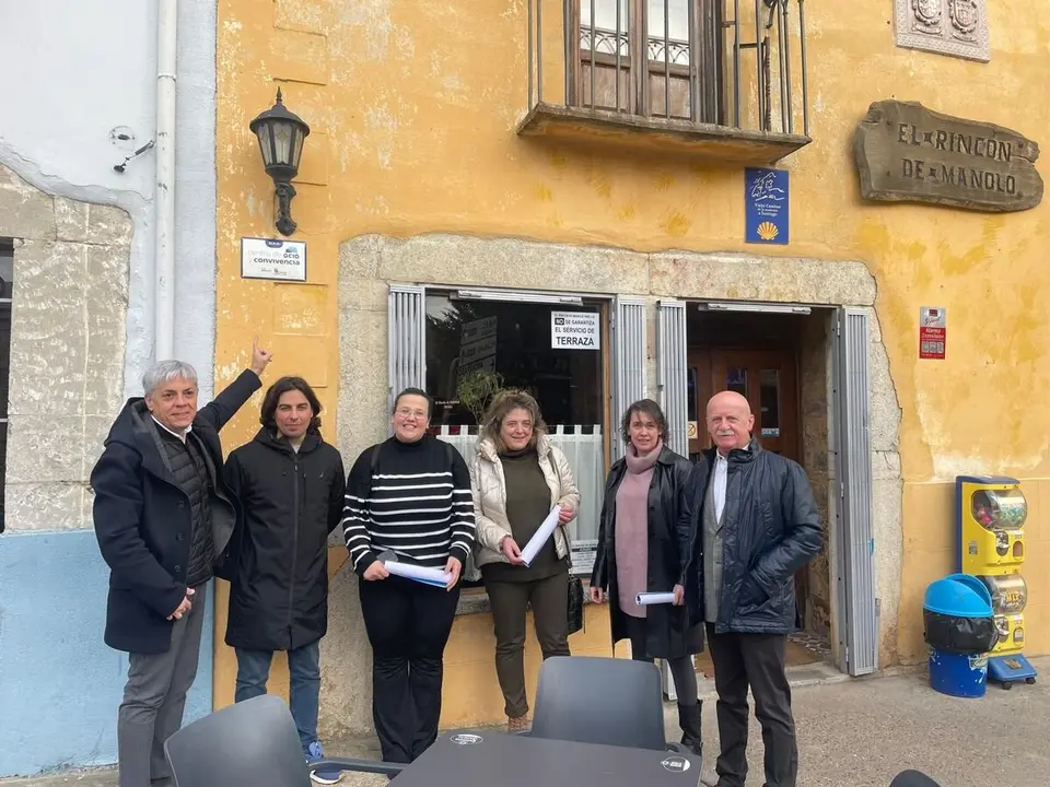 El delegado territorial de la Junta en León, Eduardo Diego, en el municipio de Riello.