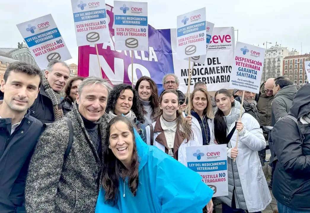 Imagen de una parte de la delegación leonesa que ha acudido a Madrid.