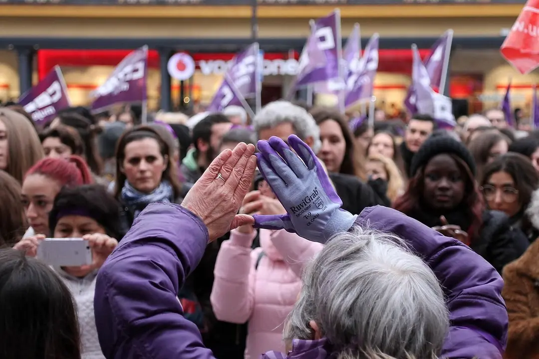 Manifestación del 8M en León. Foto: Peio García.