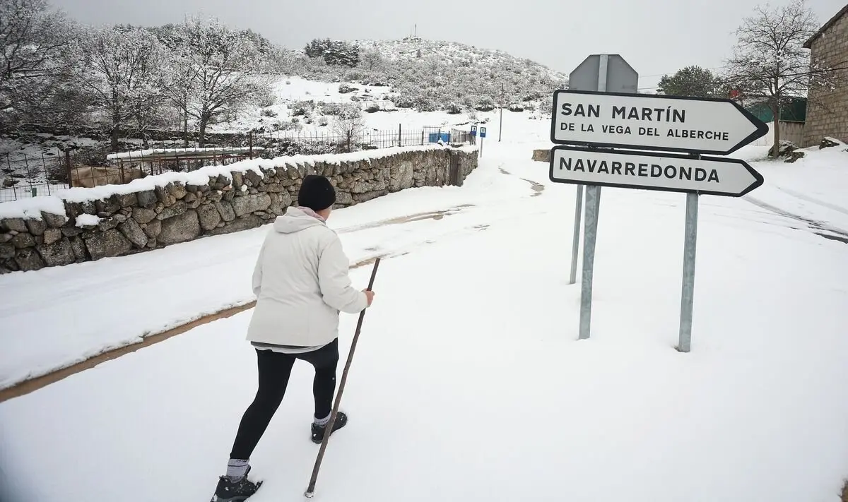 Nieve en el sur de la provincia de Ávila. Foto: José Vicente.