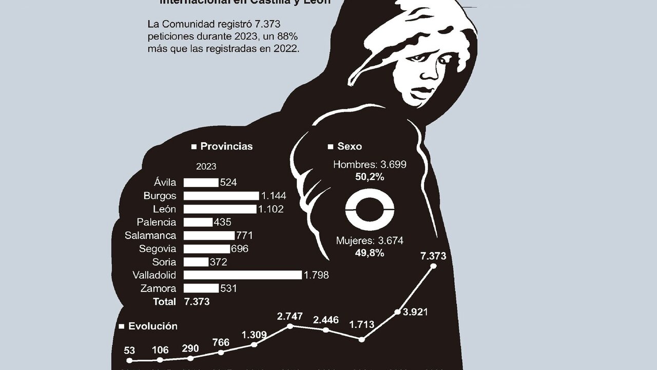 Solicitudes de protección internacional en Castilla y León (10cmx13cm)