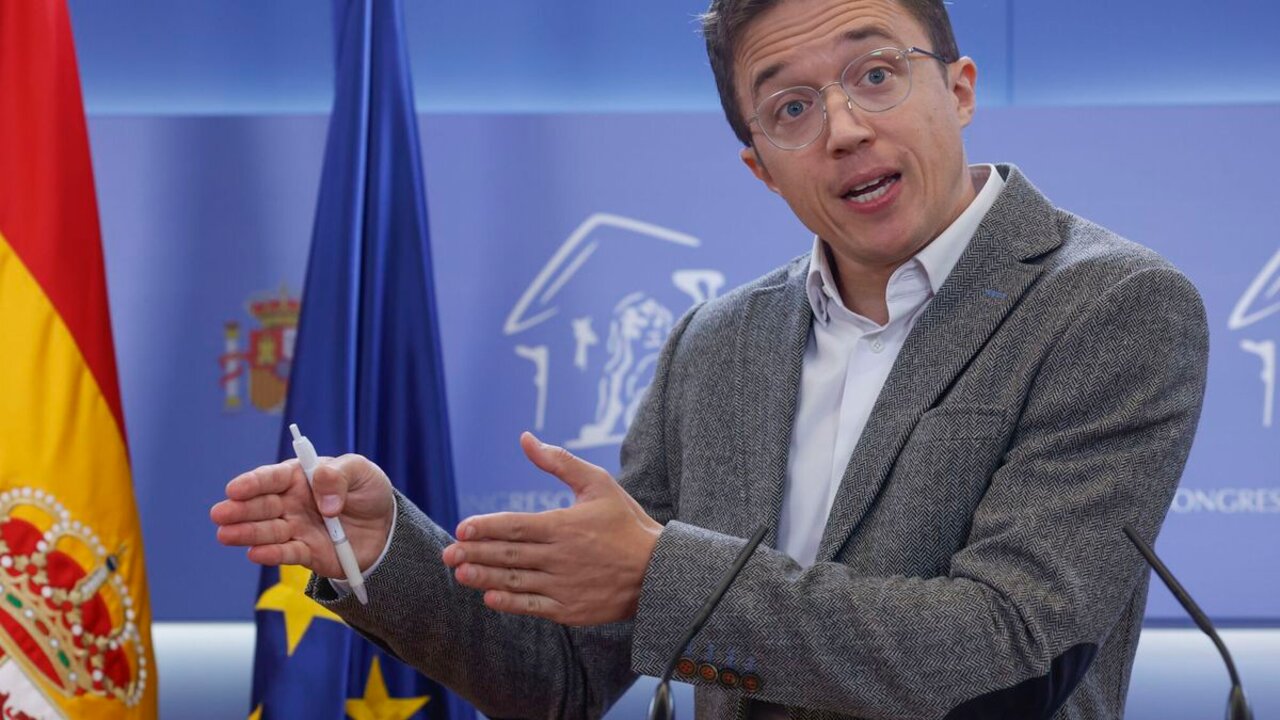 Iñigo Errejón, durante una de sus comparecencias.