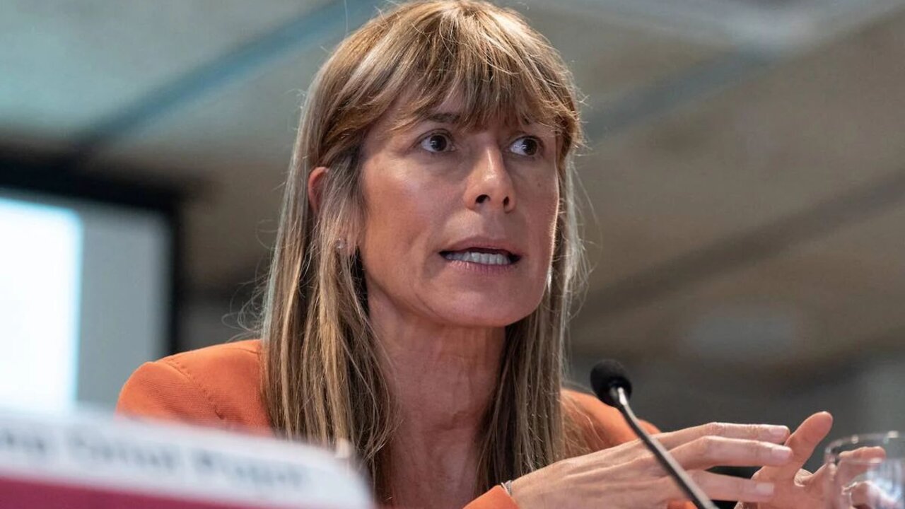 Begoña Gómez, durante una intervención.