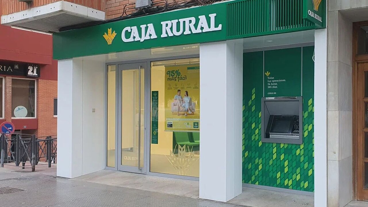 Imagen de una oficina de la entidad financiera Caja Rural.