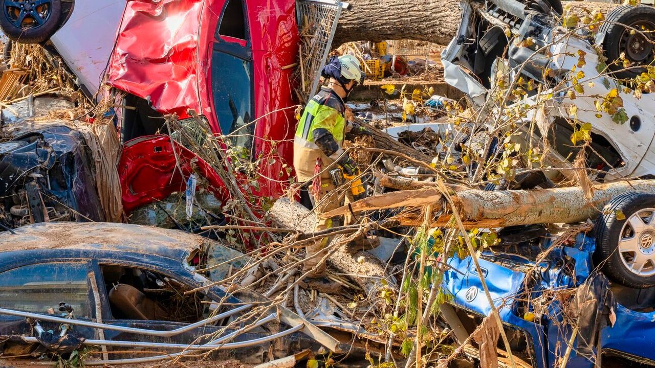 Voluntarios en la zona cero de la dana en Valencia.