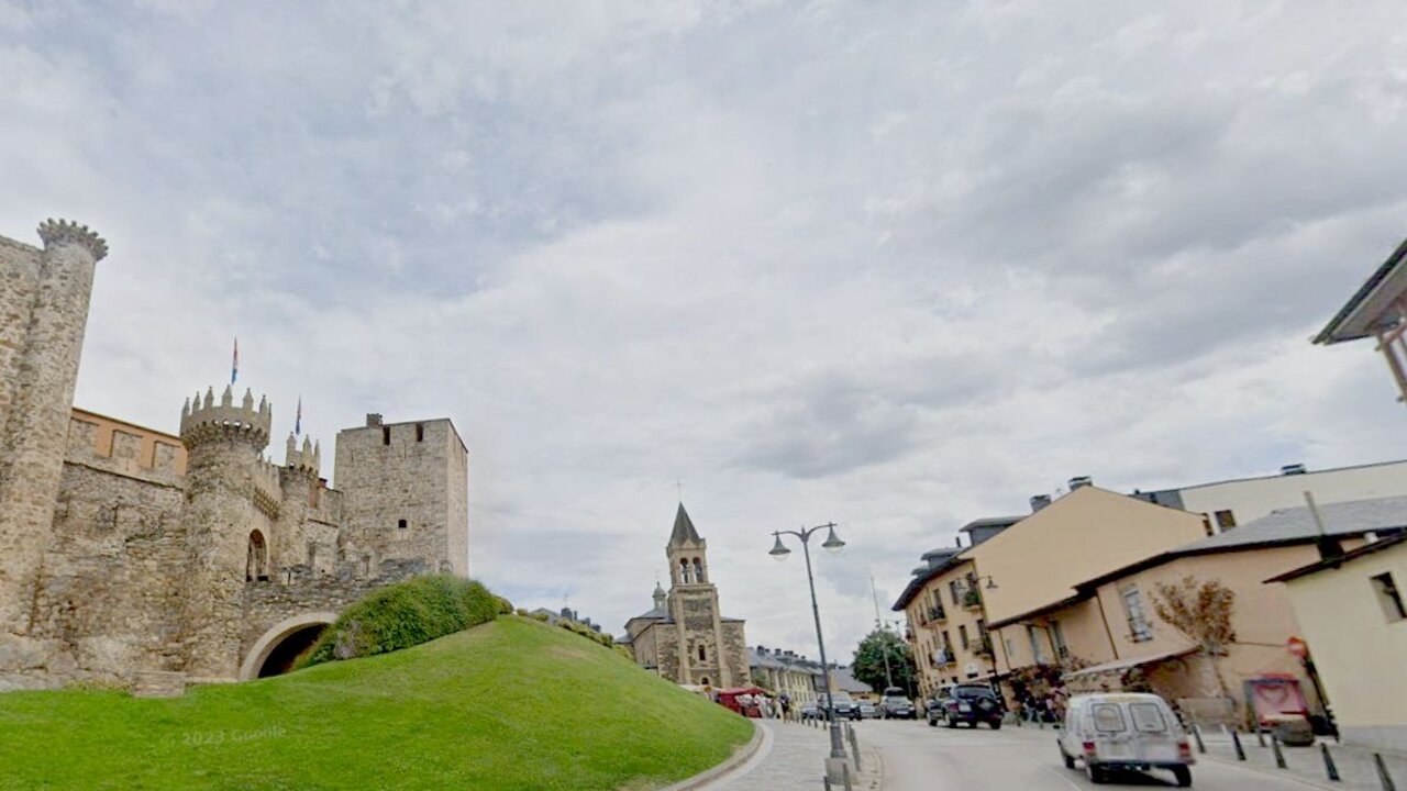 Imagen de la Avenida del Castillo de Ponferrada.