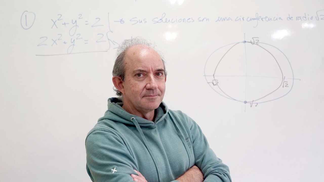 Eduardo Izquierdo, profesor de matemáticas en el IES Río Duero en Tudela de Duero.