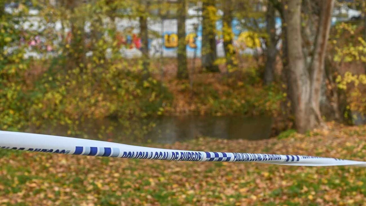 Lugar donde ayer apareció el cadáver de un bebé en el Rio Arlanzón en Burgos. Foto: Ricardo Ordóñez