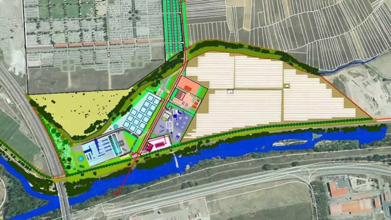 Plano de la planta de Puente Castro  ahora protegida en su desarrollo por la declaración de Proyecto Regional.