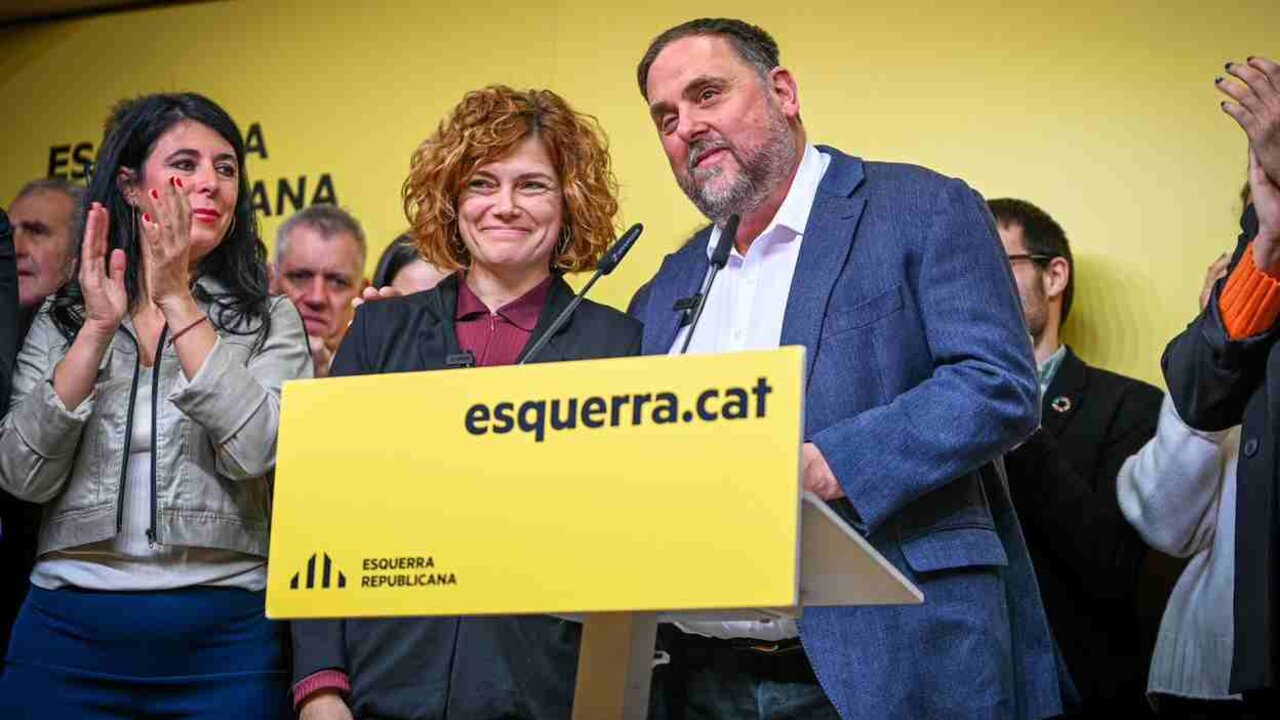 Junqueras, tras su elección al frente de Esquerra.