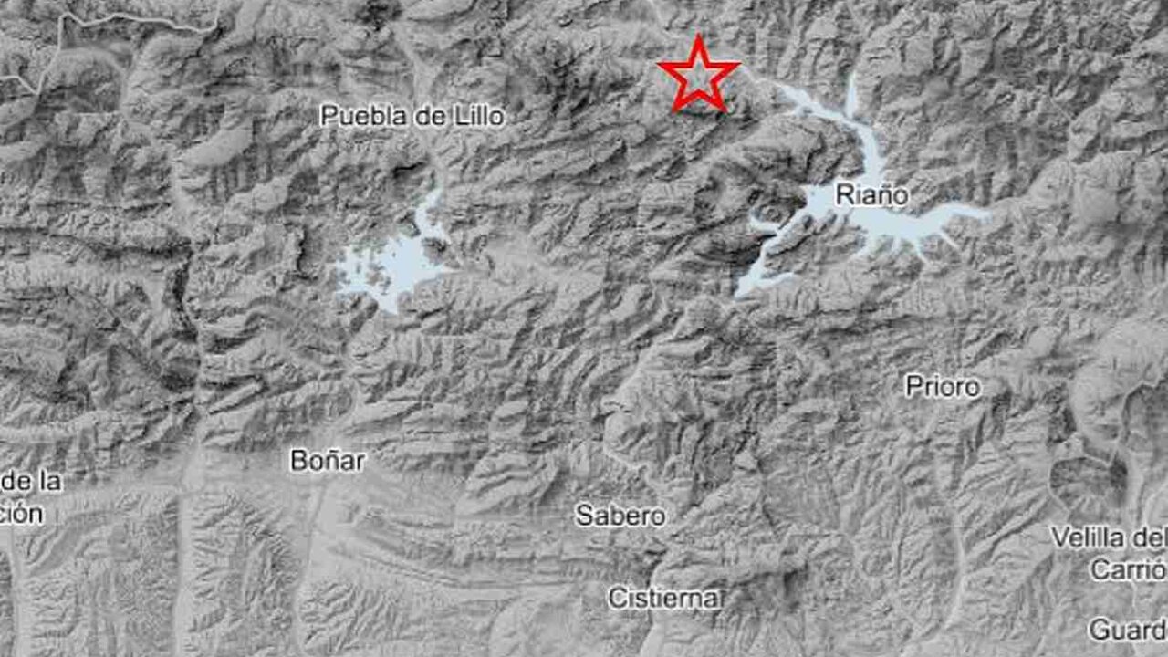 Localización del sismo según los datos del Instituto Geográfico Nacional.