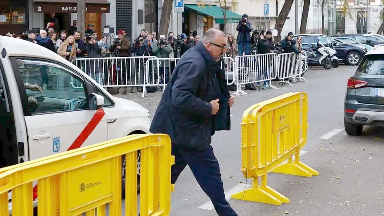 Koldo García, a su llegada al tribunal.